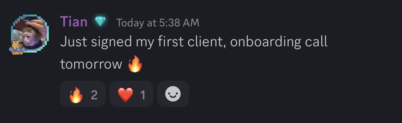 Tian first client